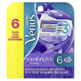 Gv6073 Gillette Venus Value Pack Comfortglide Freesia Womens Razor Refills 6 Ct 2