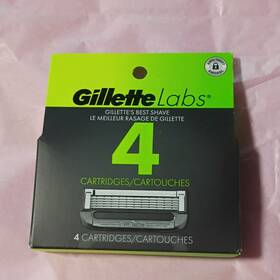 47400667490 Gillette Labs Razor Blade Cartridges 4 Pack Stainless Steel 5-blade For Face