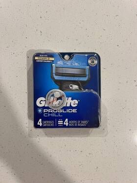 M65615 Gillette Proglide Chill Razor Blade Refills 4 Cartridges