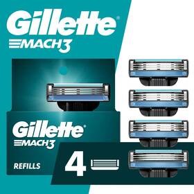 Mach3 Gillette Mhc03 Razor Blade Refill Manual Men 4 Count