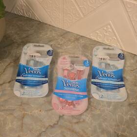 Pr31389 Gillette 3 Pack Womens Venus Sensitive Sensible Disposable Razors Smooth