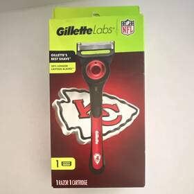 S1p1017401 Gillette Labs Nfl Kansas City Chiefs 5-blade Cartridge Razor Trimmer 1