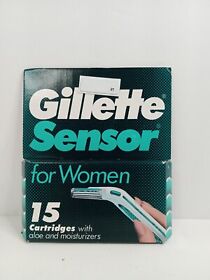 81529 Gillette Sensor For Women Razor Blade 15 Cartridges #81529 Vintage 1992 New 81529 Gillette Sensor For Women Razor Blade 15 Cartridges #81529 Vintage 1992 New