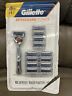 90771750 Gillette Skin Guard Power Mens Razor 1 Handle 13 Blade Refills Open Package