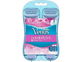 Gillette Venus 047400658462 Comfortglide White Tea Womens Disposable Razor 2 Count