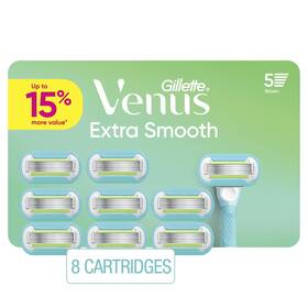 Gillette Venus 047400677968 Extra Smooth Women S Razor Blades 5-bladed Refills 8 Count