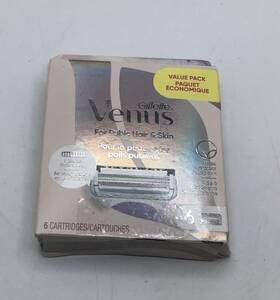 Gillette Venus 047400684287 Hair And Skin Razor Blade Refill Cartridges 6pk New Damaged Box Gillette Venus 047400684287 Hair And Skin Razor Blade Refill Cartridges 6pk New Damaged Box