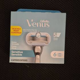 21205079 Gillette Venus Sensitive Extra Smooth 5-blade Womens Refill Cartridges 6-pack
