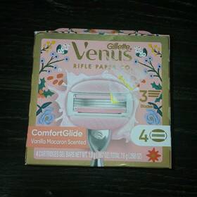 21353428 Gillette Venus Comfortglide Vanilla Macaron Razor Refill 3-blade 4 Pack