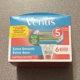 4301833300 Gillette Venus Extra Smooth Refill Cartridges Women 5 Blades 6 Cartridge Pack