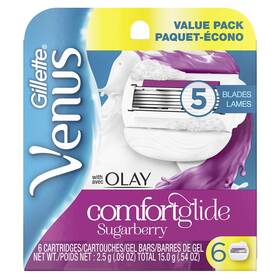 47400652125 Gillette Venus Comfortglide With Olay Sugarberry Womens Razor Blade Refills 6