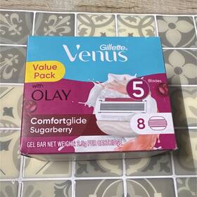 90317620 Gillette Venus Comfortglide Sugarberry With Olay 5-blade Refill Cartridges 8