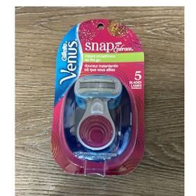 96296953 Gillette Venus Snap With Embrace Cartridge Razor Travel Case 5-blade 1 Cart
