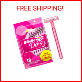 4740031386 Gillette Venus Daisy Classic Disposable Razors For Women 18 Count Hair Removal