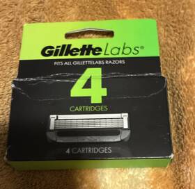 674905 Gillettelabs Refill Cartridges 5 Blade 4 Pack For Exfoliating Heated Razor
