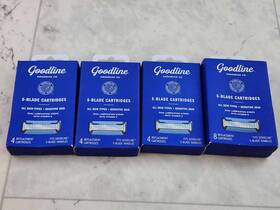 Good Line 050428622360 Lot Of 4 Packs Goodline Grooming Co. 5-blade Razor Refill Cartridges 20 Total