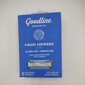 322075 Goodline Grooming Co 5-blade 8 Replacement Cartridges Sensitive Skin Lubricating 322075 Goodline Grooming Co 5-blade 8 Replacement Cartridges Sensitive Skin Lubricating