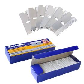 Greatandrew 613739776841 Great Andrew Single Edge Razor Blades 200 Pack Straight Blade Saf