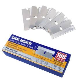An-eb42001a Greatandrew Great Andrew Single Edge Razor Blades 100 Pack Straight Blade Sa