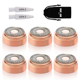 Gurelax 604787308108 Replacement Heads For Flawless Facial Hair Remover Gen 2 Rosegold-3