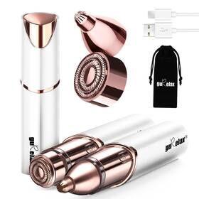 B0d4cdsb9n Gurelax Eyebrow Facial Trimmer 2 In1 Rechargeable Hair Removal And Sh