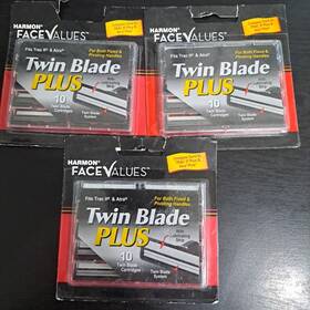 Harmon 024500211223 3 Pack Trac Ii And Atra Razor Blade Refill Cartridges -30 Total