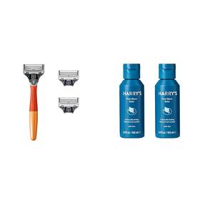 Harrys 313035163160 Shaving Razors For Men Includes A Razor And 3 Blade Refills Ember