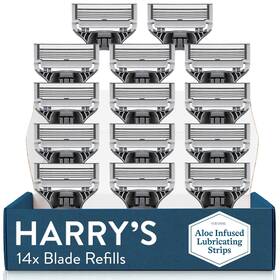 Harrys 313043071051 Razor Blades For Men - 14 Count Premium Blade Refill Cartridges