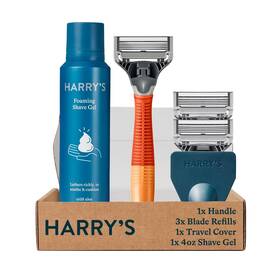 Harrys 313551953559 Razors For Men 1 Handle Ember And 3 Razor Blade Refills With German E
