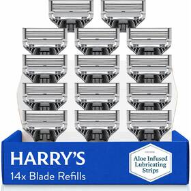Harrys 445016942983 Razor Blades For Men Premium Blade Refill Cartridges 14 Count