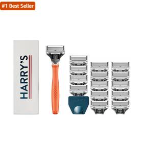 Harrys 445025143111 Original Shaving Kit For Men - Razor Handle 15 Blade Refills And