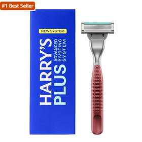 Harrys 744110132731 Harrys-plus Razor For Men - Premium Handle Blade Cartridge And Travel