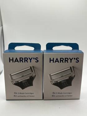 Harrys 810006471786 8 Pack Of Mens Razor Blades 2x4 5 Blade Cartridges Refills New Sealed