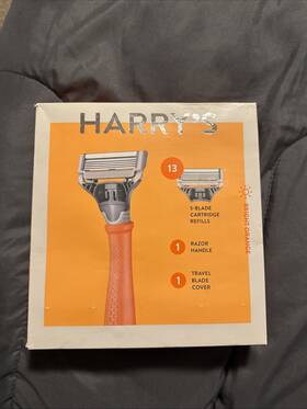 Harrys 810006472349 German Razor Blades 13 Refills Included Plus Travel Blade Cover