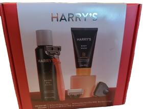 Harrys 810006474343 Gift Set Shaving Razor And 5 Blade Refill Shave Gel Body Wash New
