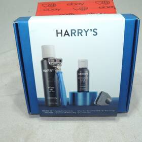 Harrys 810006474367 Holiday Set Men Indigo Blue Razor Handle With Shave Gel And Balm