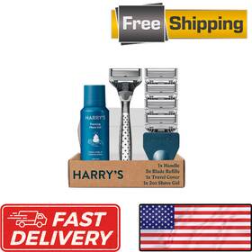 Harrys 840317401004 1 Handle Craft Edition And 4 Razor Blade Refill With German Engineered 5-blade