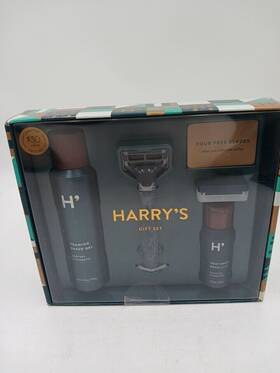 Harrys 854242006654 New-harrys Red Handle Razor Shave Gel Post-shave Balm Cover Gift Set For Men