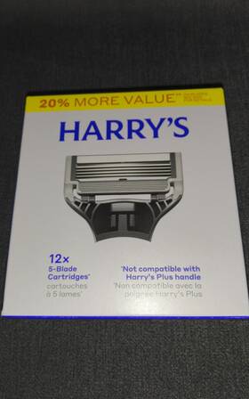 Harrys Bc3266 12-pack 5-blade Razor Refill Cartridges For Men Face Sealed New
