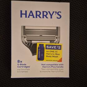Bc5197 Harrys Razor Blade Cartridges German Steel 8 Pack 5 Blades For Men Face