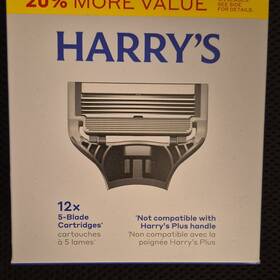 Bc5272 Harrys 5-blade Razor Cartridges German Steel 12 Pack For Men Face Shaving