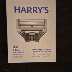 Bc6296 Harrys 5-blade Razor Refill Cartridges German Steel 4 Pack For Men Face