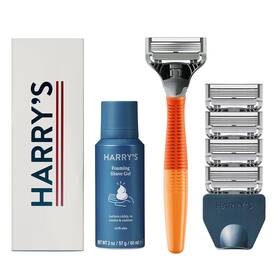Kkrb0628 Harrys Razors For Men - Mens Razor Set With 5 Blade Refills Ember N