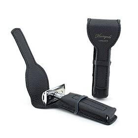 Haryali London 060364500023 Leather Protective Case For Double Edge Safety Razors