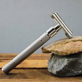 Haryali London 060495828874 Home Shaving Razor Twist Open Butterfly Safety Double Edge Stainless Steel