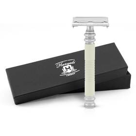 Rz-bt3-bs-iv Haryali London Butterfly Safety Razor For Men And Women No Slip Double Edge Metal Ivory