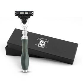 Rz-m3-br-1g Haryali London Elegant 3 Edge Razor For Men Womens Ergonomic Mens Grey