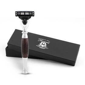Rz-m3-bs-4mn Haryali London 3 Edge Razor For Men Womens Luxury Mens Face Maroon