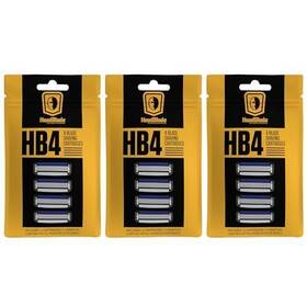 Headblade 690623504346 Mens Hb4 Refill Shaving Razor Blades - 4 Stainless Steel For No Tuggi