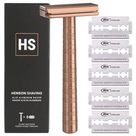 Henson Shaving 616967914849 Razor - Copper Double Edge Safety With 5 Spare Blades